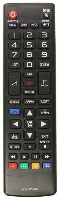 Пульт ДУ LG AKB73715669, LCDTV
