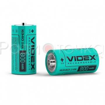Аккумулятор VIDEX 16340 (800mA, 3.7V,  без защиты)