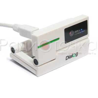 Веб-камера Diаlog WC-50 WHITE-GREEN - 350K, встр. микрофон, USB 2.0
