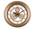 Часы настенные "Рубин" Скелетон (металл, d=40, белое золото) 4043-002