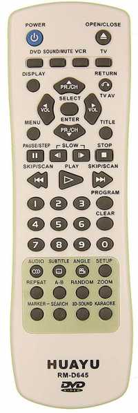 Пульт ДУ LG RM-D645 (DVD-универс.) (корпус DVD-377)