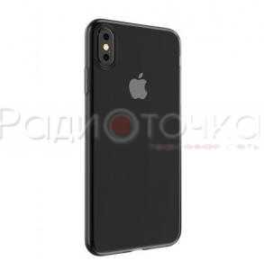 Чехол-накладка iPhone XS Max силикон чёрная