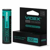 Аккумулятор VIDEX 18650 (2800mAh 3.7V Li-ION с защитой)
