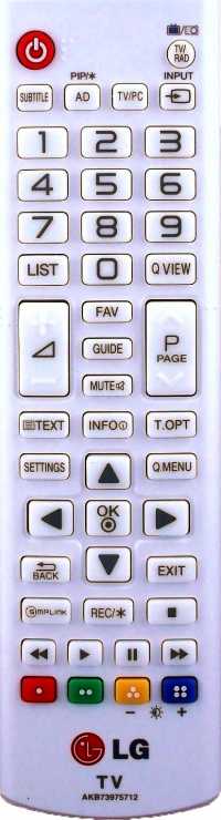 Пульт ДУ LG AKB73715686, AKB73975712, LCDTV