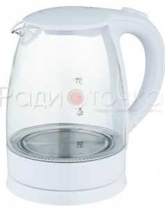 Чайник электр. (диск 1.7л, 2.2кВт,съемн.фильтр, шкала, автооткл., стекло/пластик)