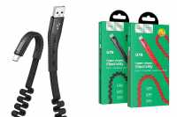 DATA кабель HOCO U78 USB-micro USB, резинка, 1.2м, 2.4А