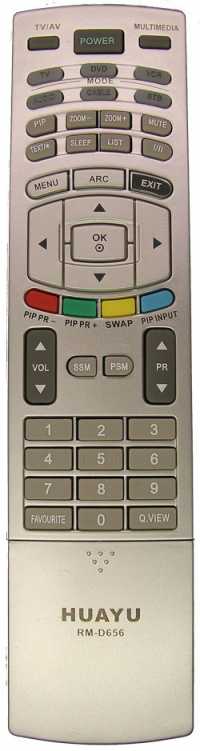 Пульт ДУ LG RM-D656 (универс) (корпус 6710V00151S plazma)