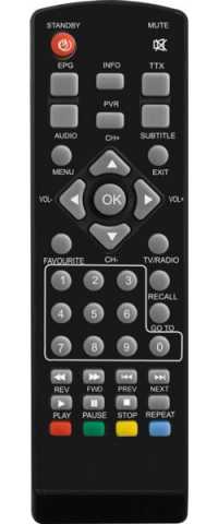 Пульт ДУ SAT MYSTERY MMP-75DT2, MMP-76DT2, 80DT (Hyundai) (вариант1)