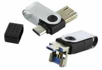 Флэш-память 64Gb SmartBuy TRIO (3-in-1 OTG USB Type-A+USB Type-C+micro USB)  (USB 3.2 до 100 Мбайт/с