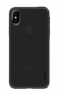 Чехол-накладка iPhone X силикон чёрная