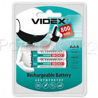 Аккумулятор VIDEX R03 800mAh Ni-MH (LSD низк.саморазряд)