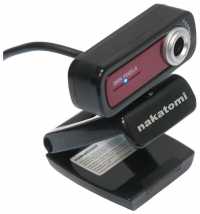 Веб-камера Nakatomi WC-E350 Black-silver, 640x480, 350K, микрофон, USB2.0