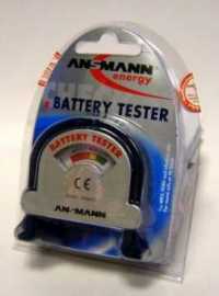 Тестер для батареек Ansmann Tester (R03,R6,C,D,9V,часовые э/п)