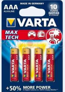 Элемент питания Varta Max Tech/Longlife LR03/286 BL2