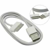 DATA кабель USB-Appie 30-pin, силикон., 1м