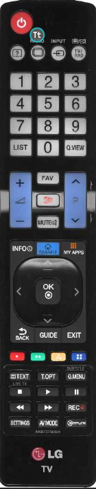 Пульт ДУ LG AKB73756504 (AKB73756502, AKB73615303, AKB73615362) оригинал