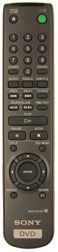Пульт ДУ SONY RMT-D115P (DVD), оригинал