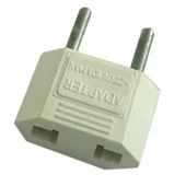 Вилка-переходник сетевая Тефаль белый/черный плоский  (FD-1963)