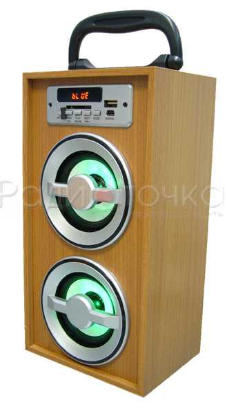 Портативная акустика KTS-670 (Bluetooth, 2*5W, TF, USB, FM, аккум.)