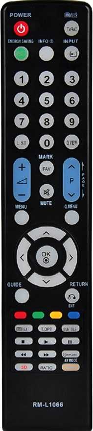 Пульт ДУ LG RM-L1066 (универс)