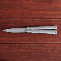 Нож Мастер К Бабочка (7.5/9.5 см) рукоять с драконами