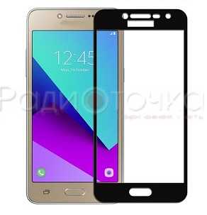 Защитное стекло для Samsung Galaxy J2 (2016) black 2.5D